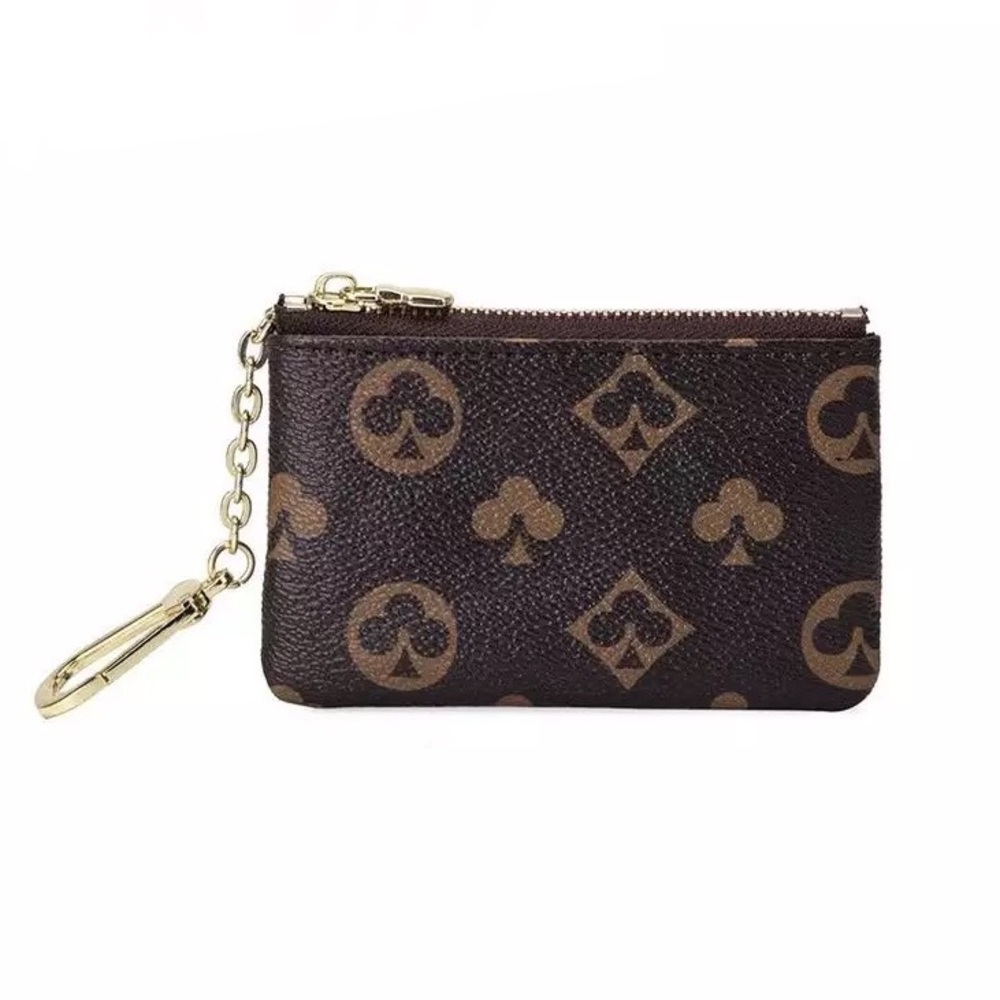 Brown Logo Keychain Wallet - New - Gift - Picture 2 of 6